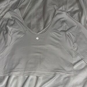 Lululemon Athletica Gray Crop Top